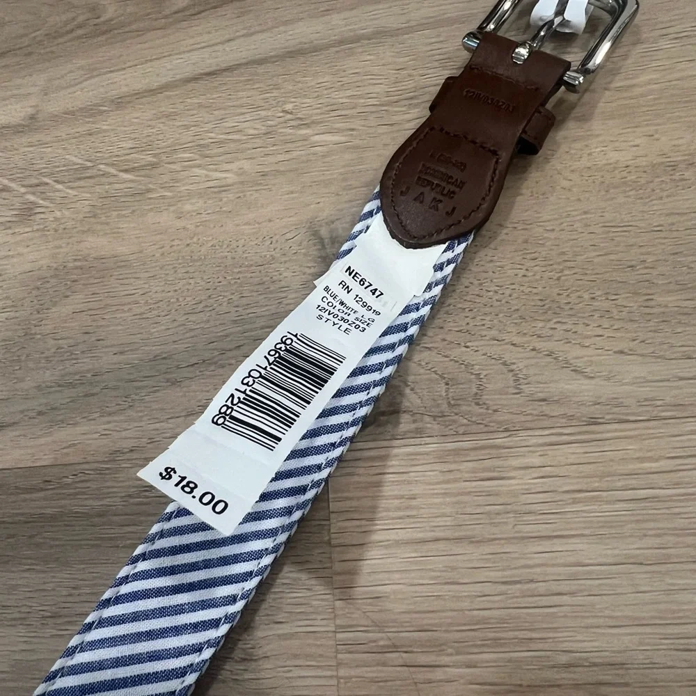 Crown & Ivy Boys Seersucker Belt